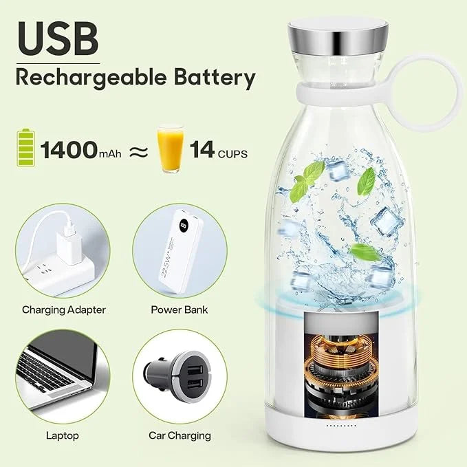 Electric Portable Mini Fruit Juicer Bottle